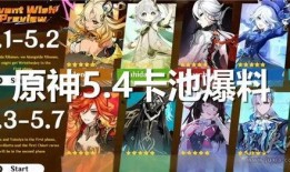 原神卡池四星爆料最新,神秘力量觉醒，探索未知领域